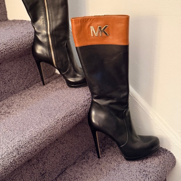 Michael Kors Shoes - Michael Kors High Heeled Leather Boots